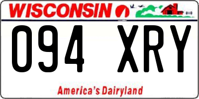 WI license plate 094XRY