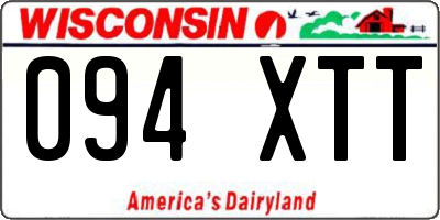 WI license plate 094XTT