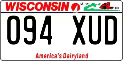 WI license plate 094XUD