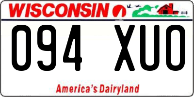 WI license plate 094XUO