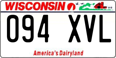 WI license plate 094XVL