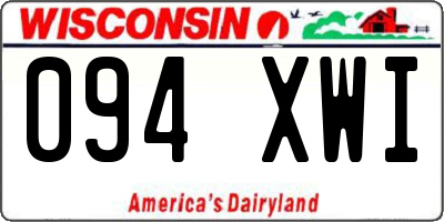 WI license plate 094XWI