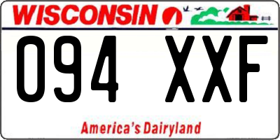 WI license plate 094XXF