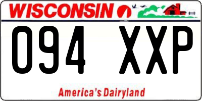 WI license plate 094XXP