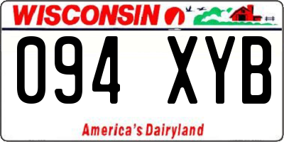 WI license plate 094XYB
