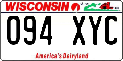 WI license plate 094XYC