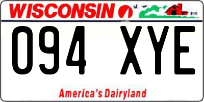 WI license plate 094XYE