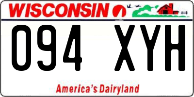 WI license plate 094XYH