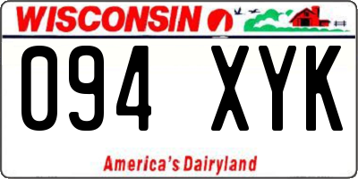 WI license plate 094XYK