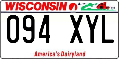 WI license plate 094XYL