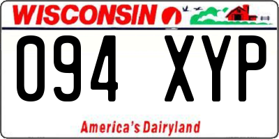 WI license plate 094XYP