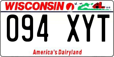 WI license plate 094XYT
