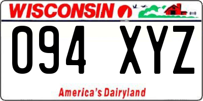 WI license plate 094XYZ
