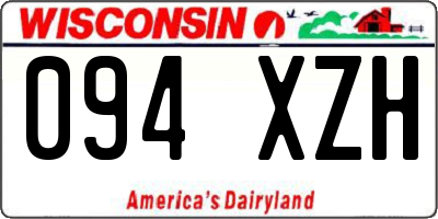 WI license plate 094XZH