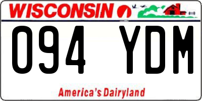 WI license plate 094YDM