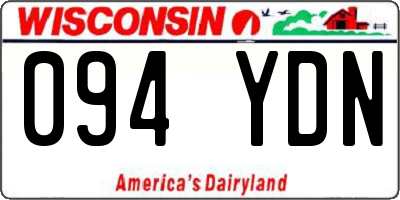 WI license plate 094YDN