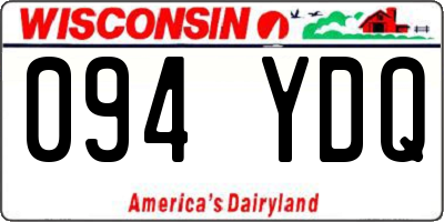 WI license plate 094YDQ