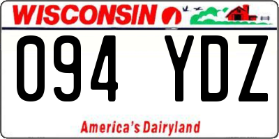 WI license plate 094YDZ