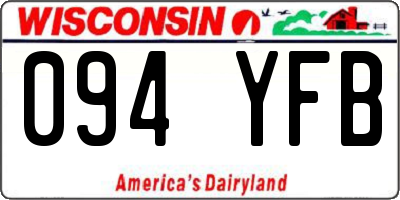 WI license plate 094YFB