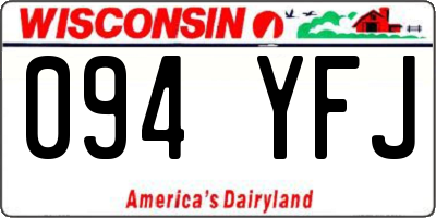 WI license plate 094YFJ