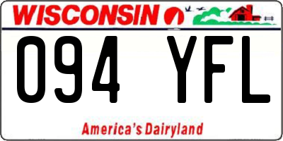 WI license plate 094YFL