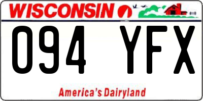WI license plate 094YFX