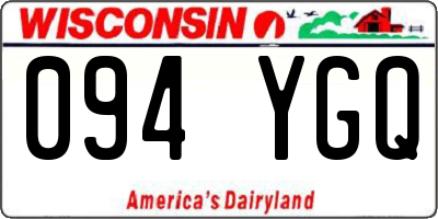 WI license plate 094YGQ