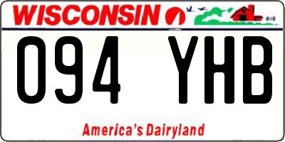 WI license plate 094YHB