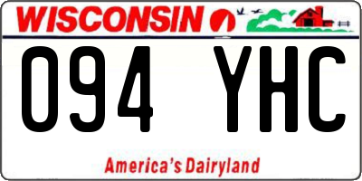 WI license plate 094YHC