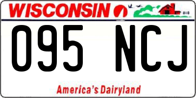 WI license plate 095NCJ