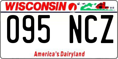 WI license plate 095NCZ