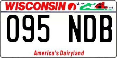 WI license plate 095NDB