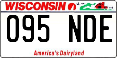 WI license plate 095NDE