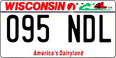 WI license plate 095NDL