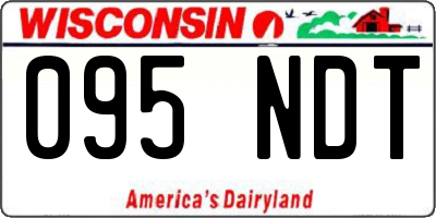 WI license plate 095NDT
