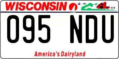 WI license plate 095NDU