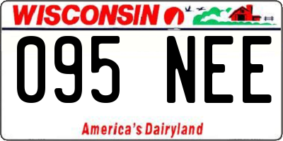 WI license plate 095NEE