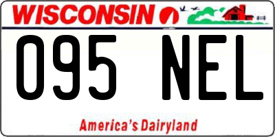 WI license plate 095NEL