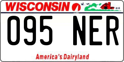 WI license plate 095NER