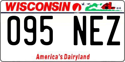WI license plate 095NEZ