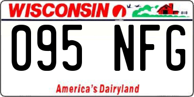 WI license plate 095NFG