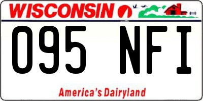 WI license plate 095NFI