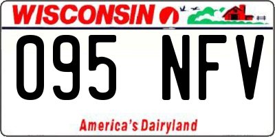 WI license plate 095NFV