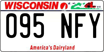 WI license plate 095NFY