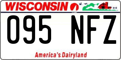 WI license plate 095NFZ
