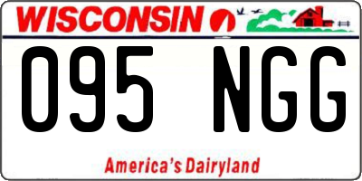 WI license plate 095NGG
