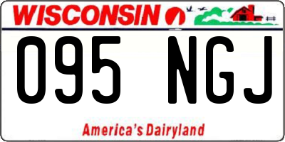 WI license plate 095NGJ