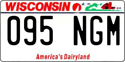 WI license plate 095NGM
