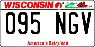 WI license plate 095NGV