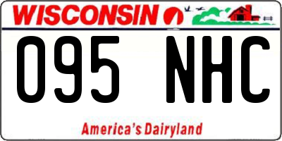 WI license plate 095NHC